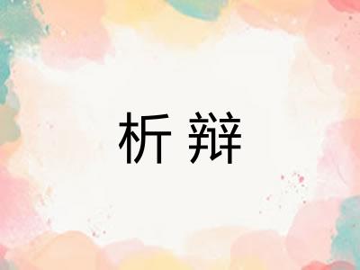 析辩