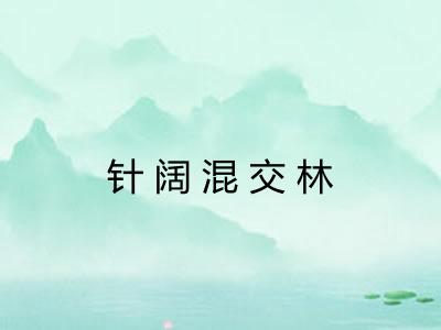 针阔混交林