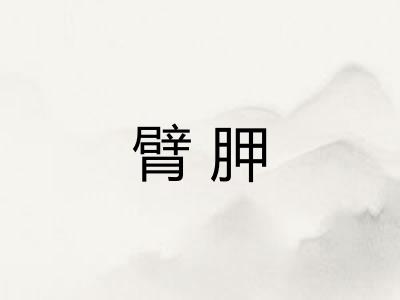 臂胛