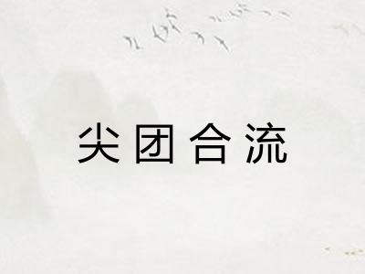 尖团合流