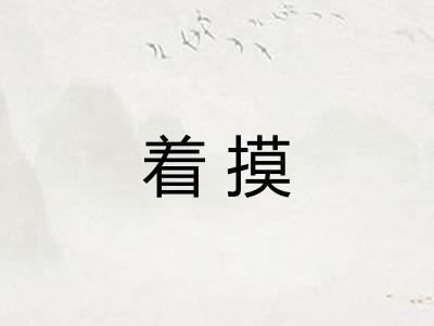 着摸