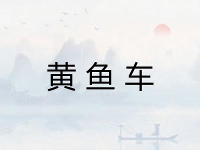 黄鱼车