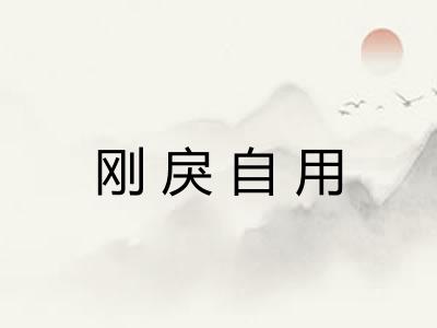 刚戾自用