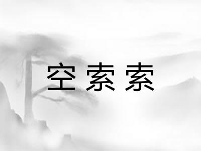 空索索