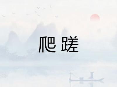 爬蹉