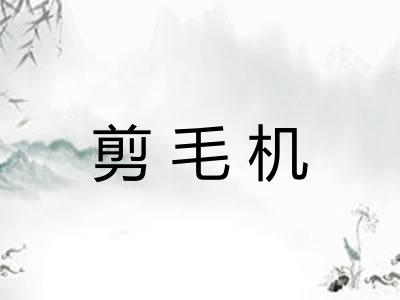 剪毛机