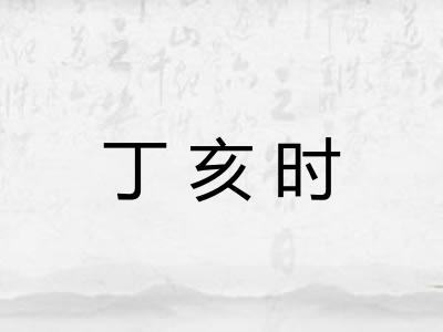 丁亥时