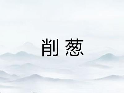 削葱