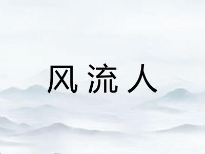 风流人