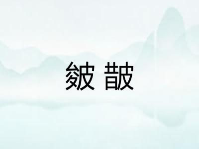 皴皵