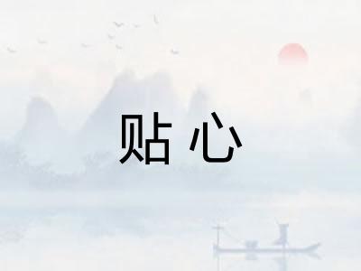 贴心