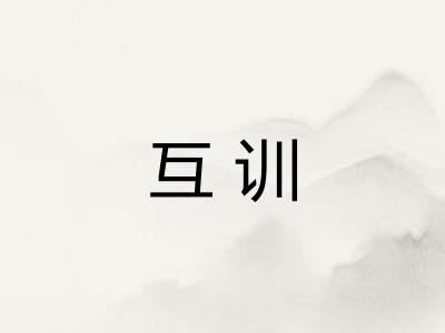 互训