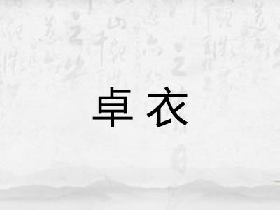 卓衣