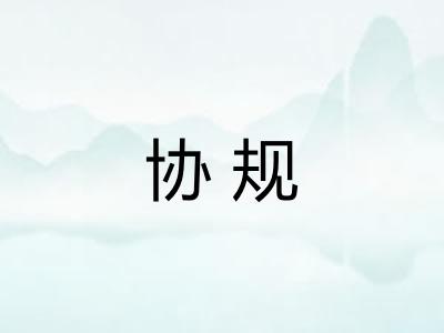 协规