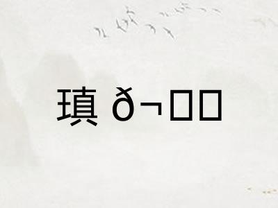 瑱𬘘