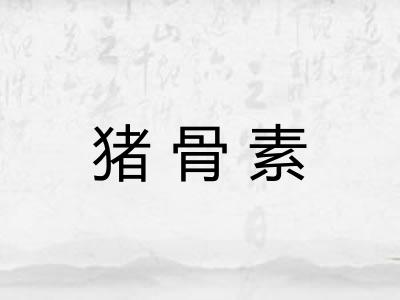 猪骨素