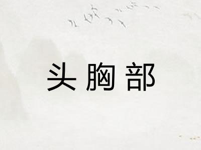 头胸部
