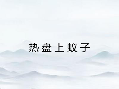 热盘上蚁子