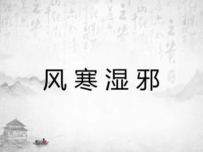 风寒湿邪