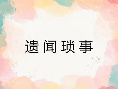遗闻琐事