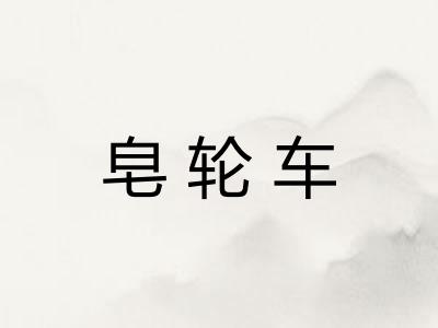 皂轮车