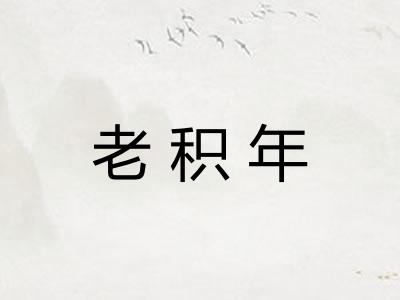 老积年