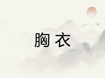 胸衣