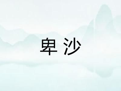 卑沙