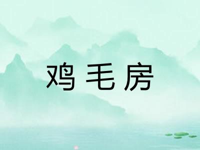 鸡毛房