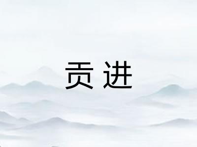 贡进 贡进