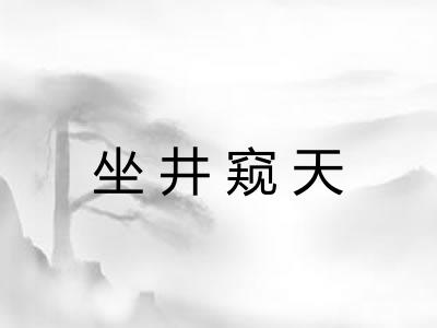 坐井窥天
