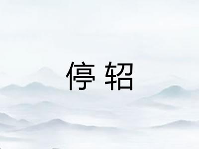 停轺