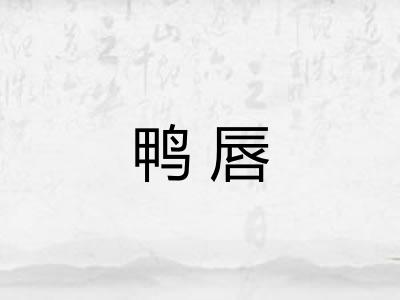 鸭唇