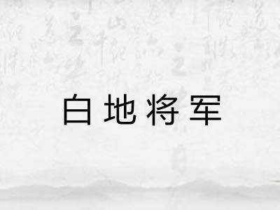 白地将军