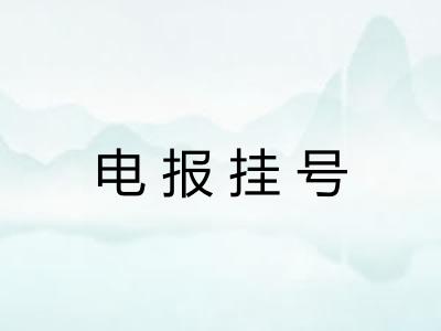 电报挂号