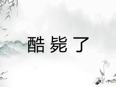 酷毙了