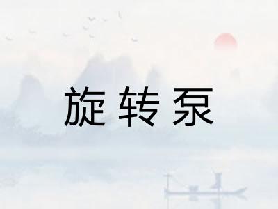 旋转泵