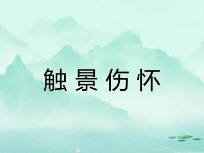 触景伤怀