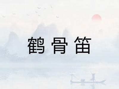 鹤骨笛