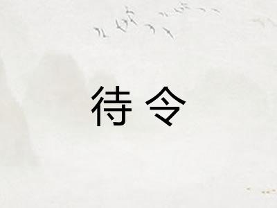 待令