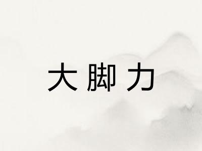 大脚力