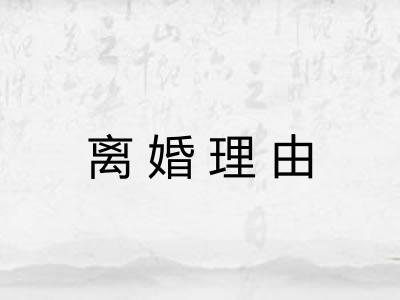 离婚理由