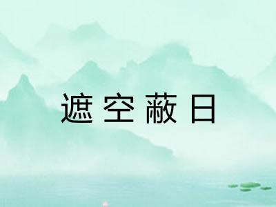 遮空蔽日