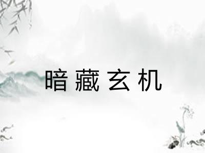 暗藏玄机