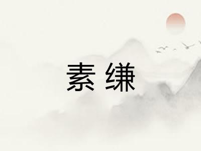 素缣