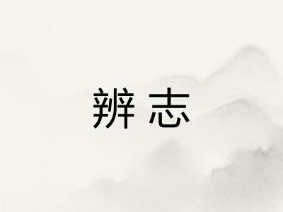 辨志