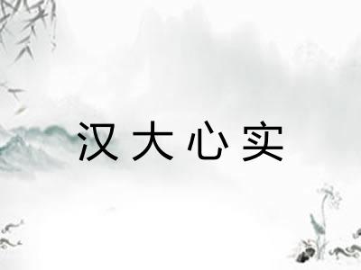 汉大心实