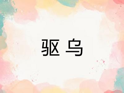 驱乌