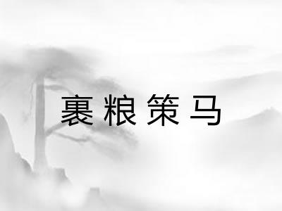 裹粮策马