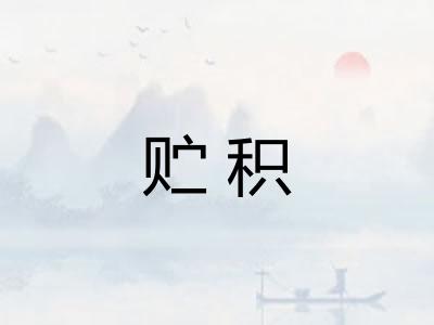 贮积